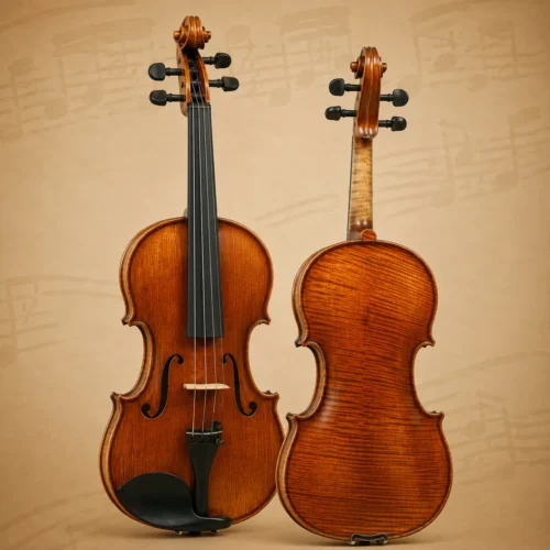 Đàn Violin Gliga GAMA P-V044-O, size 4/4, One Piece Back, handmade in Romania