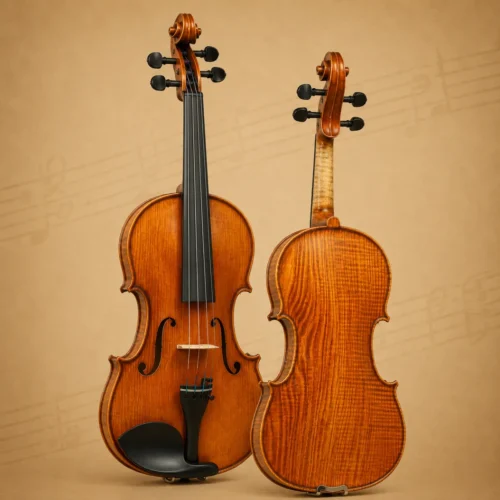 Đàn Violin Gliga GAMA PU-V044-OH, size 4/4, One Piece Back, handmade in Romania