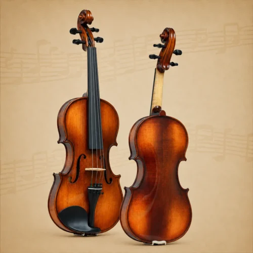 Đàn violin Gliga Genial II B-V078 size 7/8, handmade in Romania