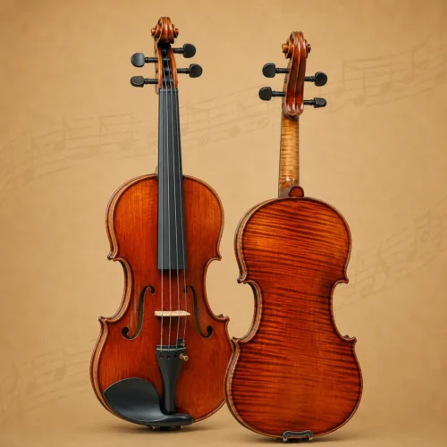 Đàn violin Master Gliga Vasile M-V014-O, size 1/4, One Piece Back, handmade in Romania