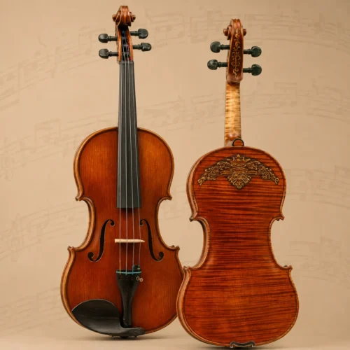 Đàn violin Special Master Gliga Vasile M-V044-OV, size 4/4, One Piece Back, handmade in Romania