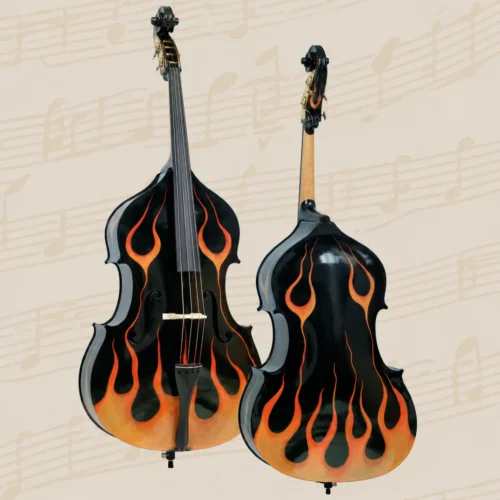 Đàn Double Bass Gliga Gems 2 I-D034-D, size 3/4, trang trí vẽ tay