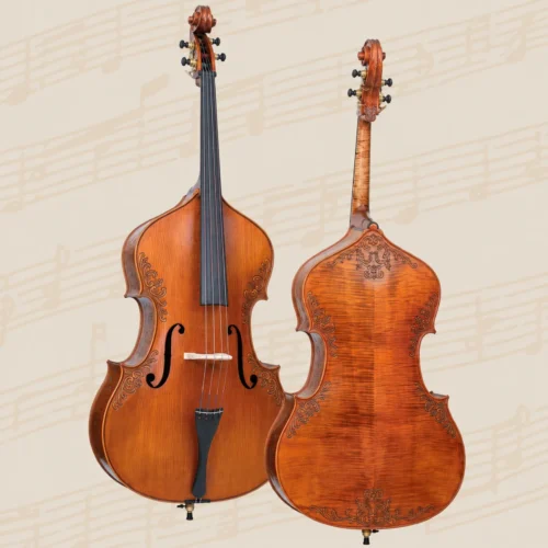 Đàn Double Bass Special Master Gliga Vasile M-D034-V, size 3/4, chạm khắc nổi thủ công trên gỗ